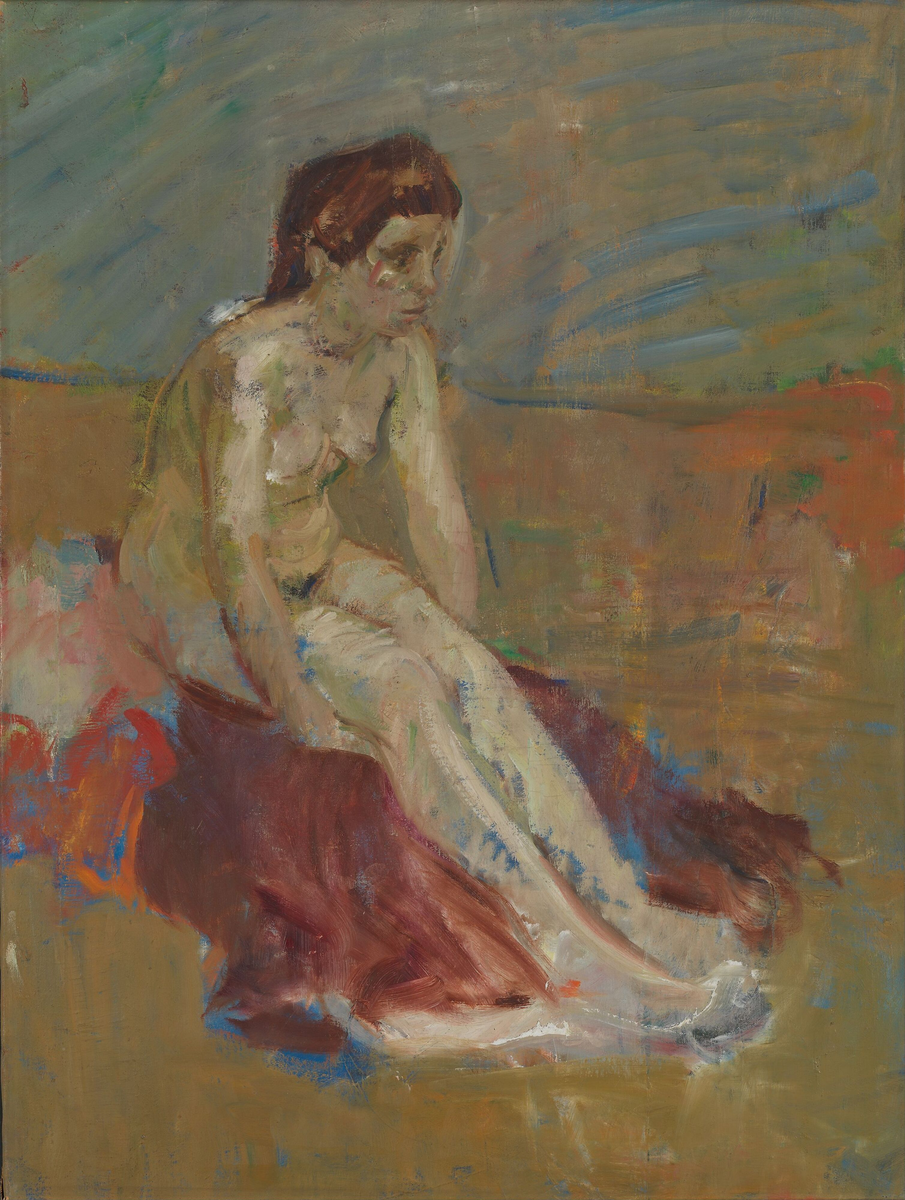 Modellstudie til "Sif" [Maleri]