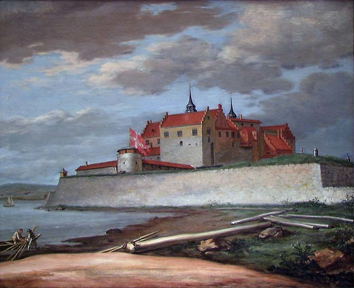 Akershus sett fra Hovedtangen [Maleri]