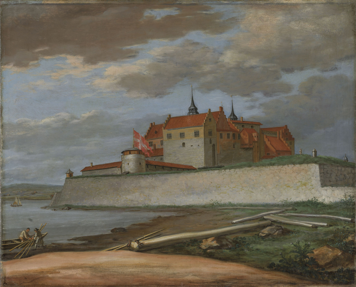 Akershus sett fra Hovedtangen [Maleri]
