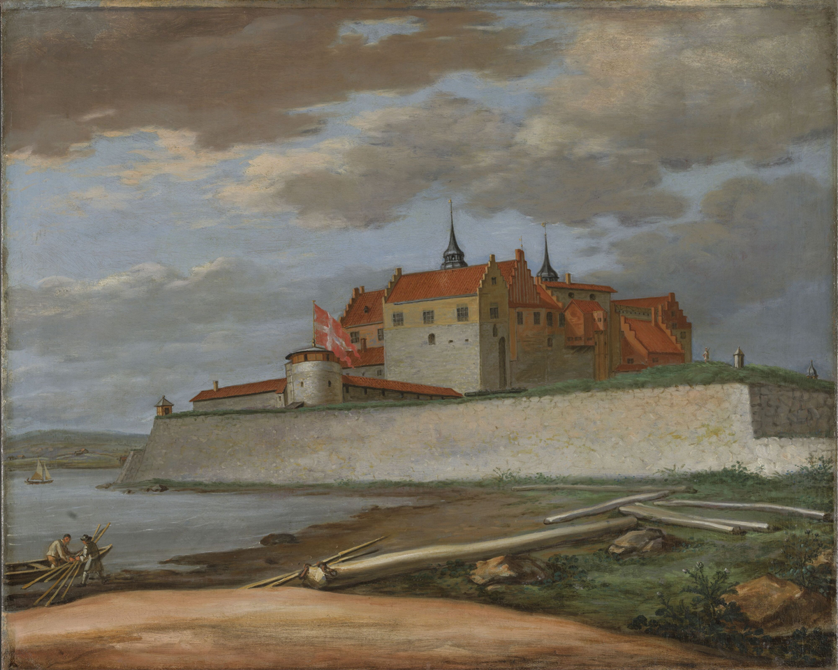 Akershus sett fra Hovedtangen [Maleri]