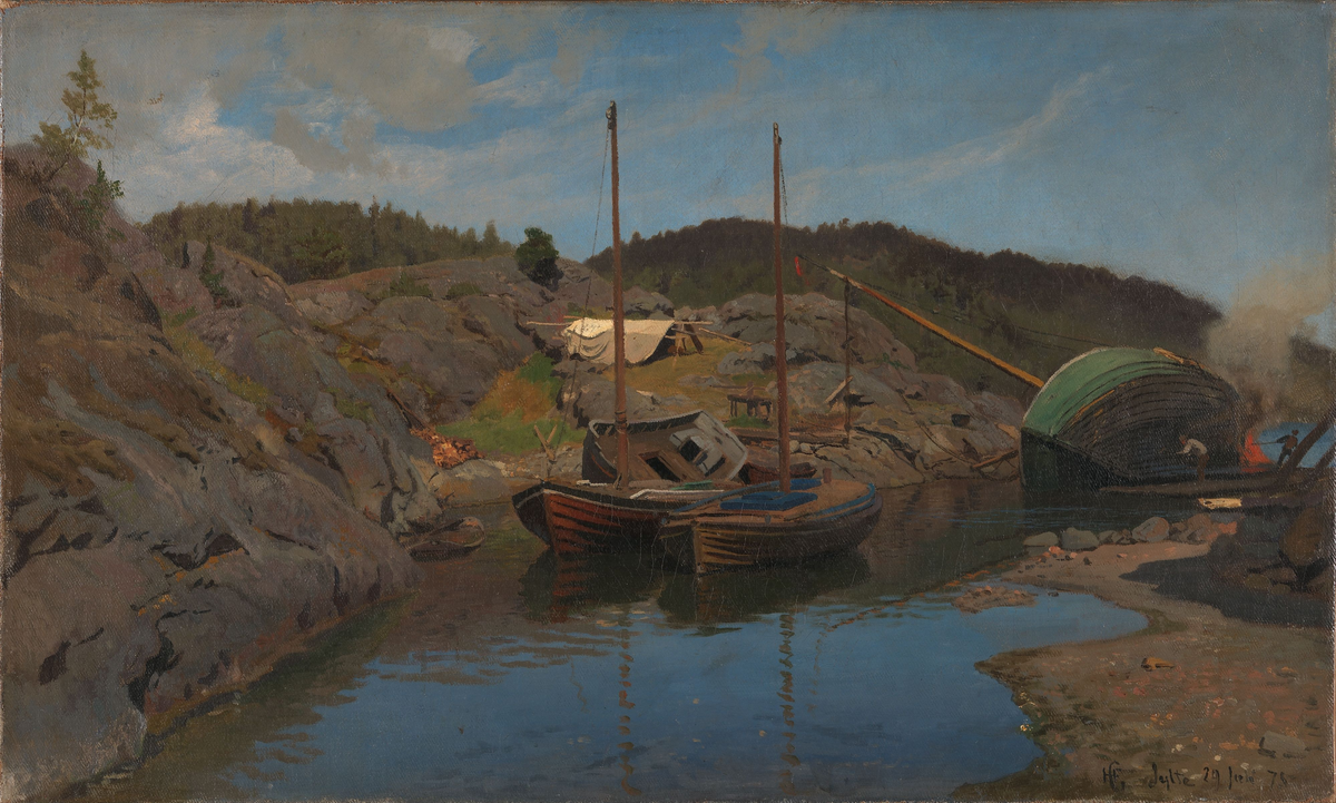 To losbåter [Maleri]