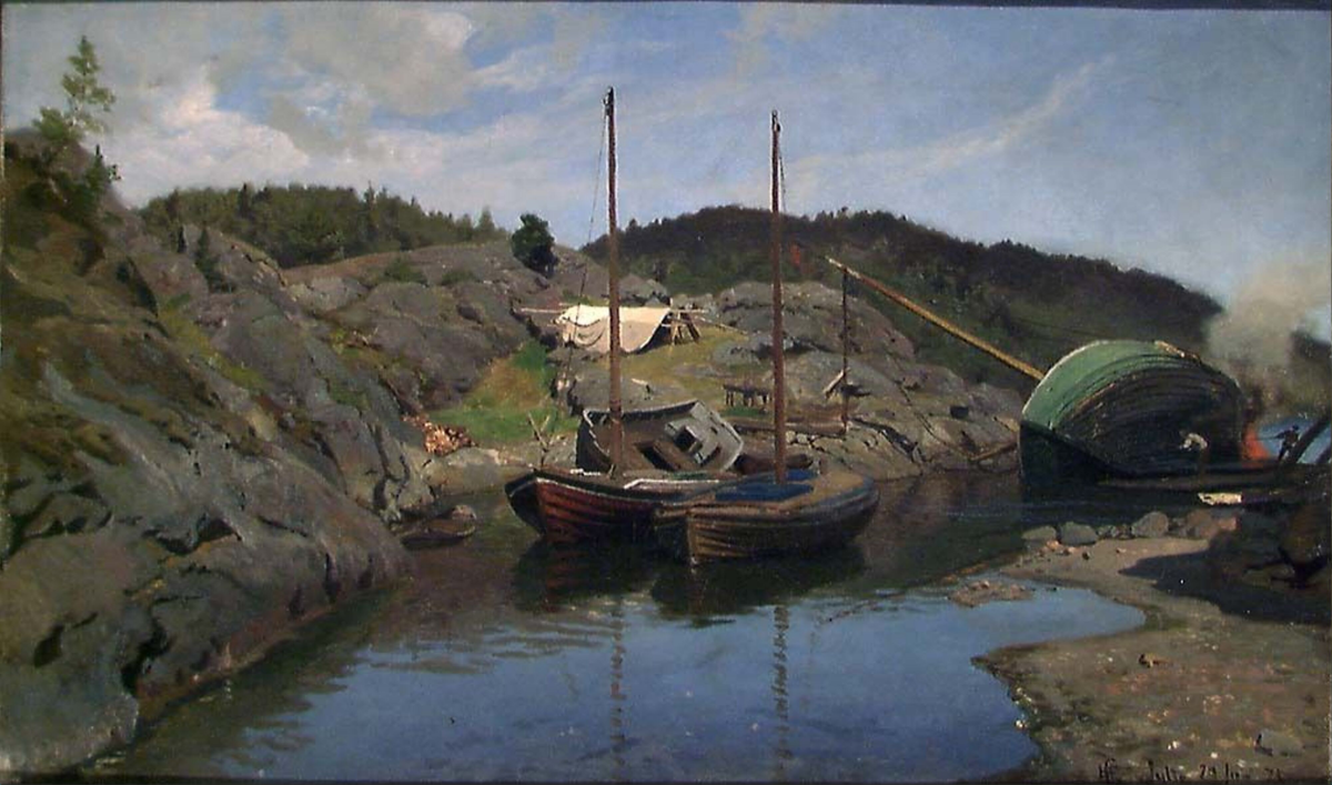 To losbåter [Maleri]