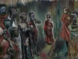 Wakikuyu-barn [Maleri]