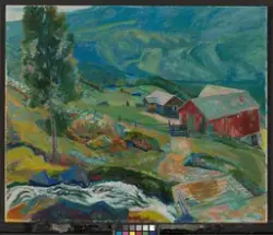 Utsikt over Aurdal [Maleri]