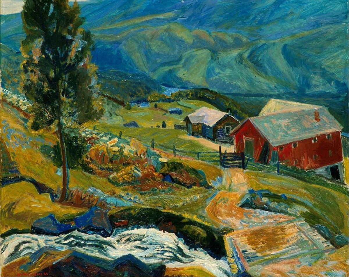 Utsikt over Aurdal [Maleri]