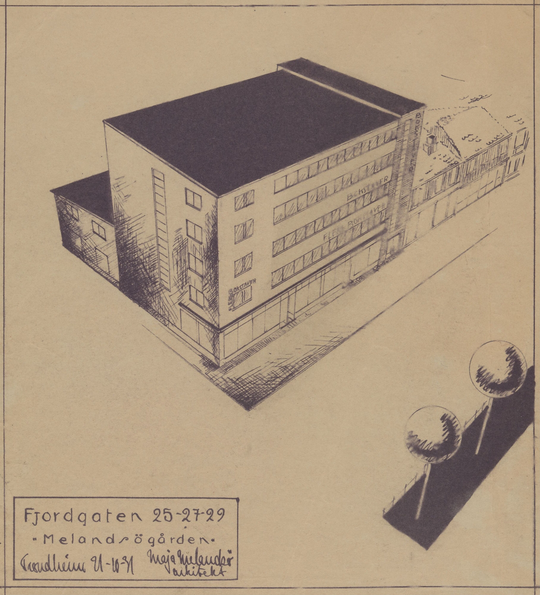 Melandsøgården [Eksteriørperspektiv]