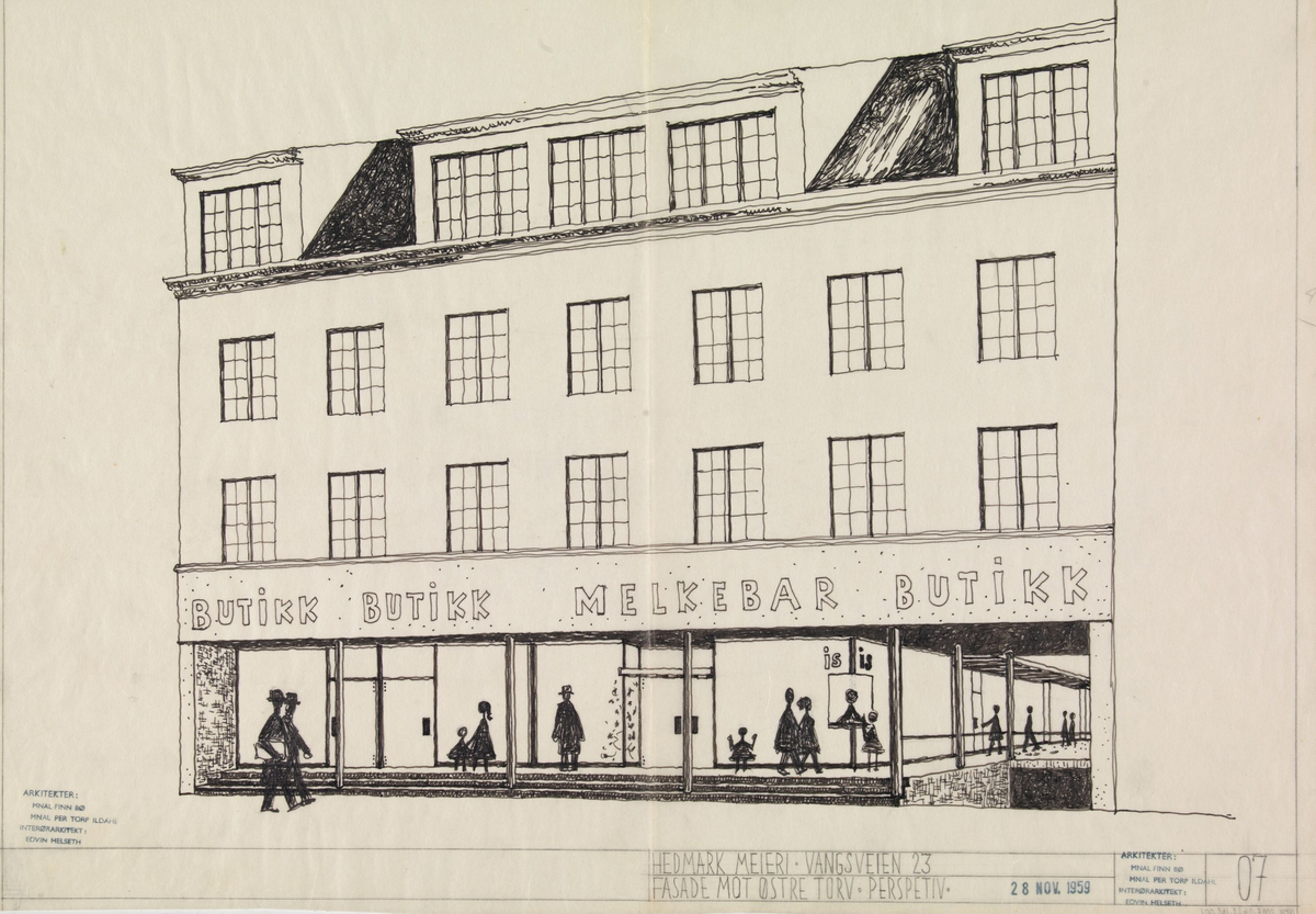 Hedmark meieri [Eksteriørperspektiv]