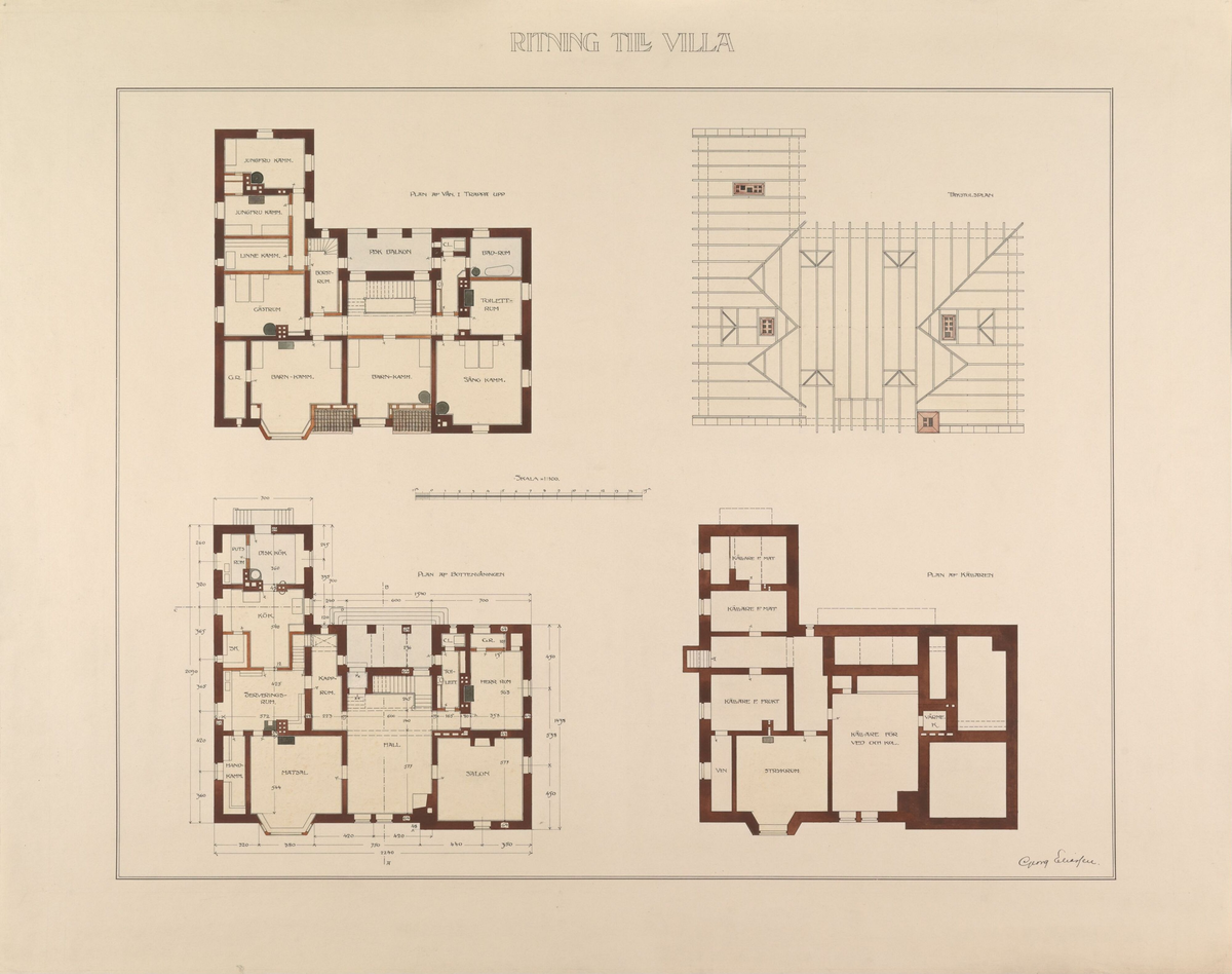 Villa [Plantegning]