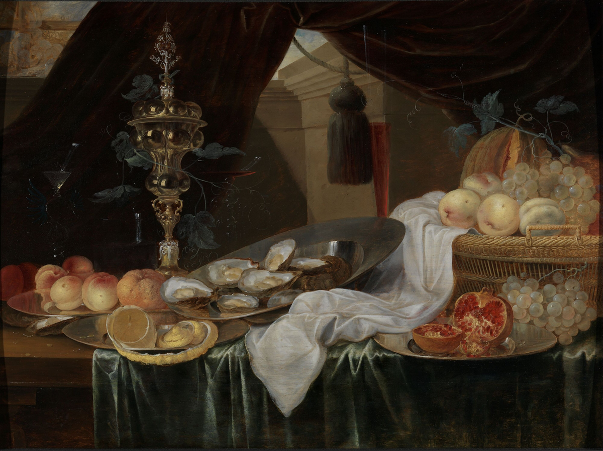 Frukt og østers [Maleri]