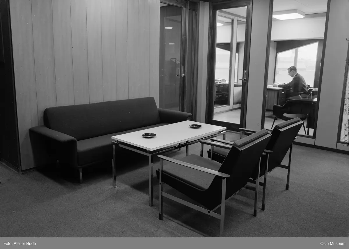 IBM kontormaskiner, interiør, salong, kontor