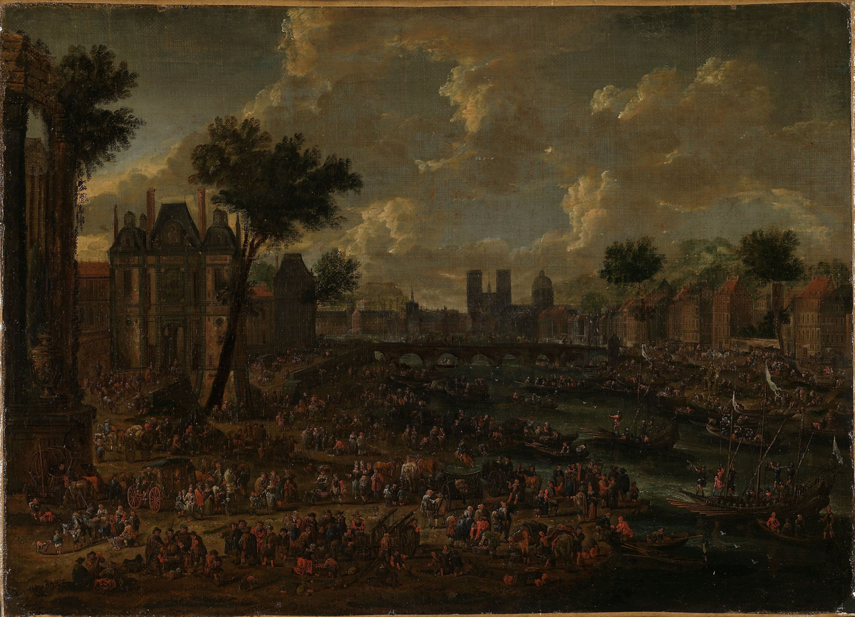 Folkefest i Paris [Maleri]