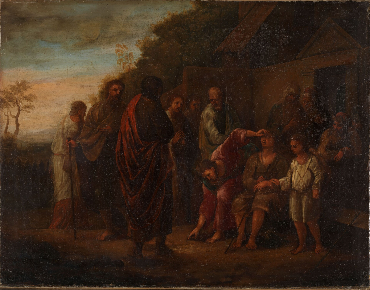 Kristus helbreder en blindfødt [Maleri]