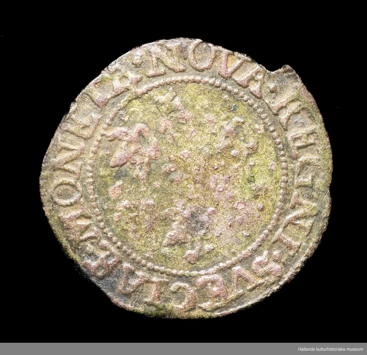 Silvermynt, 1/2 (1) ör. Från 1613.