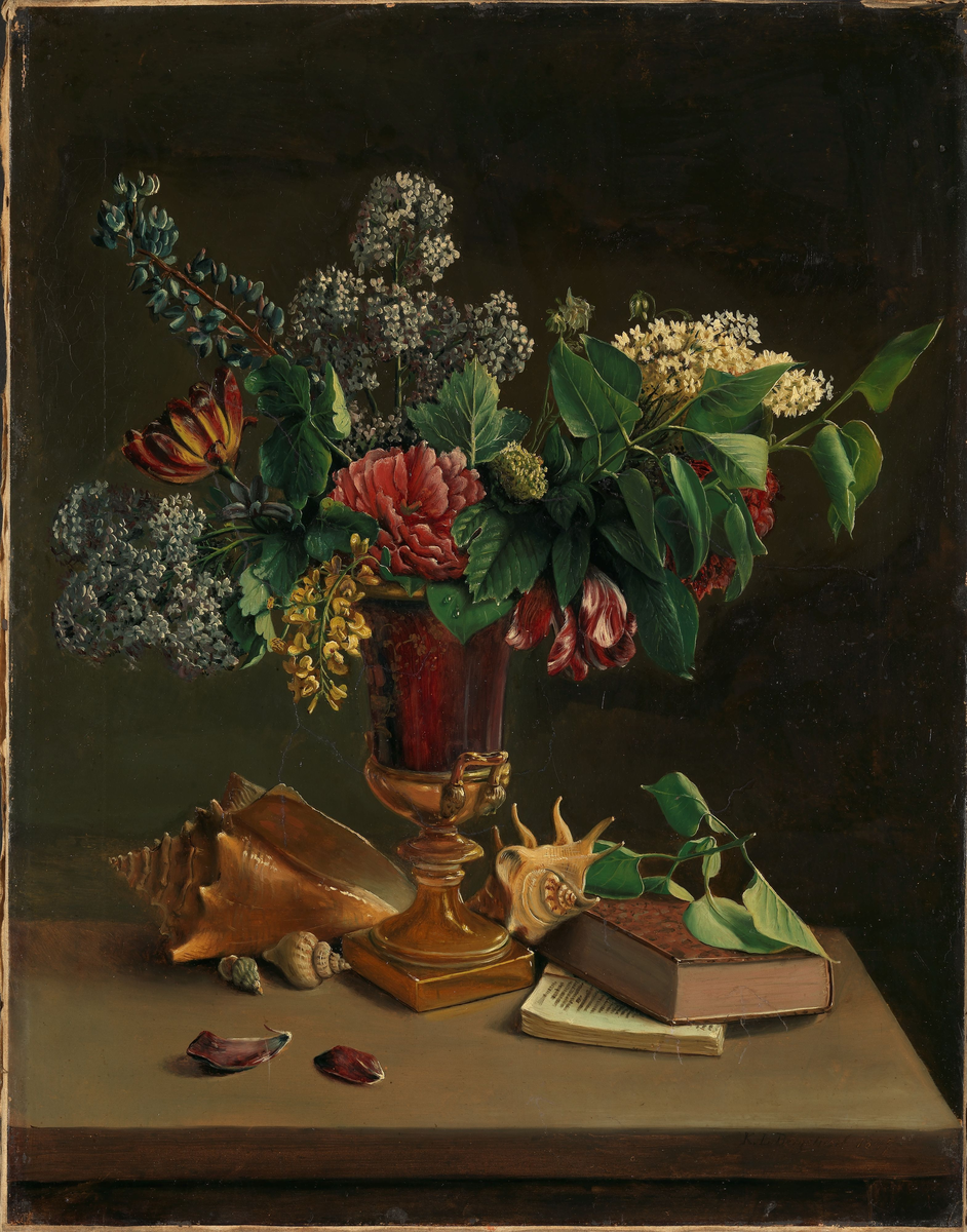 Stilleben med blomster [Maleri]