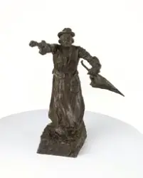 Aasta Hansteen med paraply [Statuett]