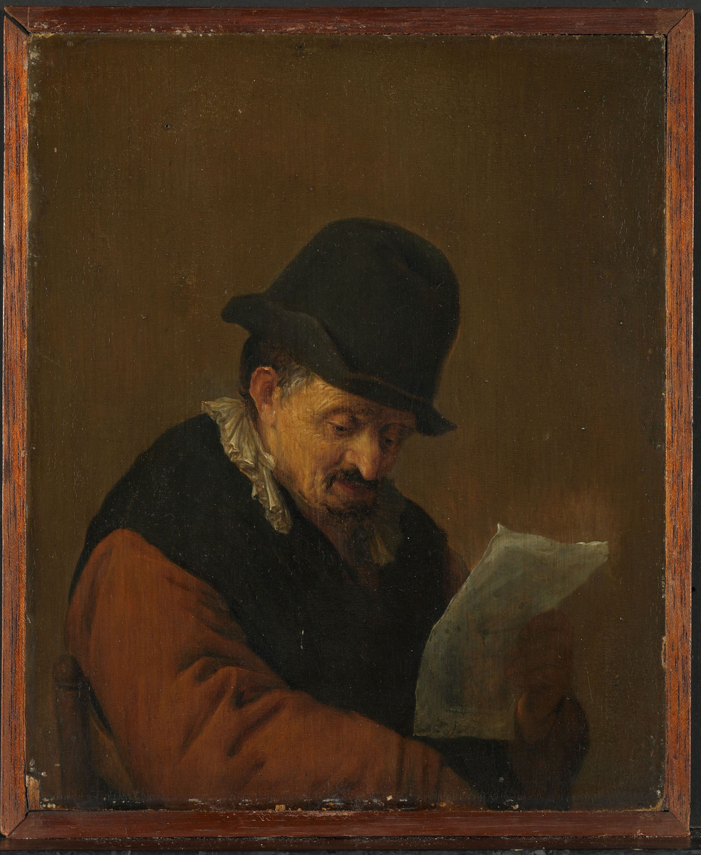 Lesende mann [Maleri]