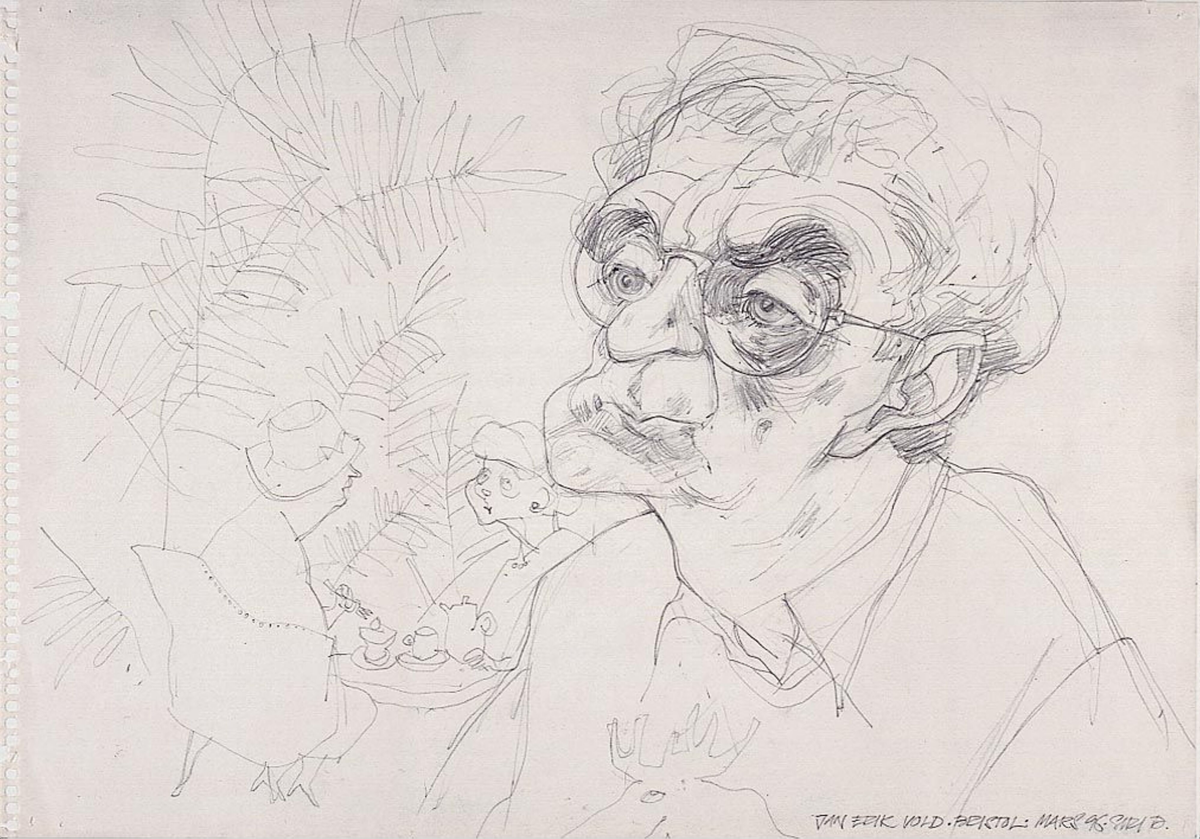 Jan Erik Vold [Tegning]