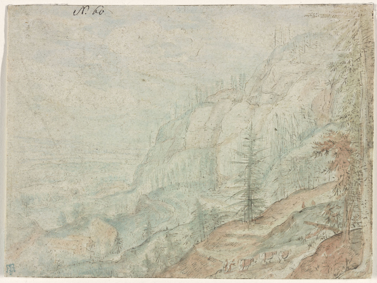 Fjellandskap [Tegning]
