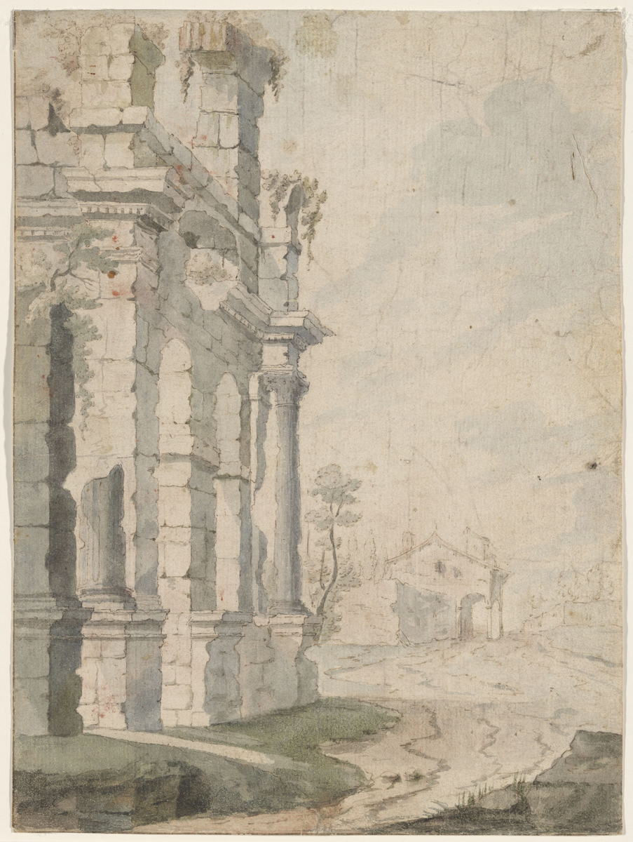 Romersk ruin [Tegning]