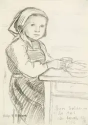 Guri Solheim 11 år [Tegning]