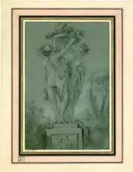 De tre gratier [Tegning]