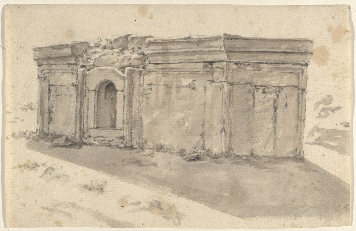 Antikk ruin [Tegning]