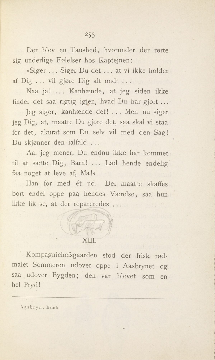 Skisser i Jonas Lies bok "Familien på Gilje" (København 1883) [Tegning]
