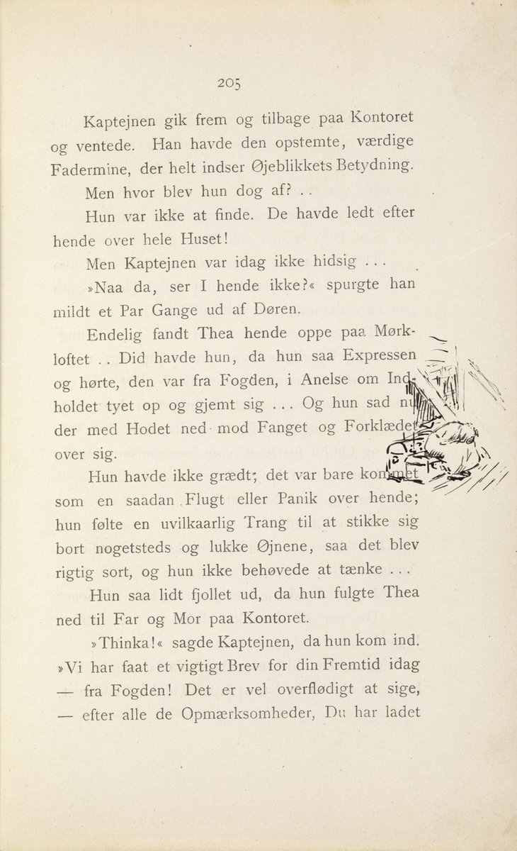 Skisser i Jonas Lies bok "Familien på Gilje" (København 1883) [Tegning]