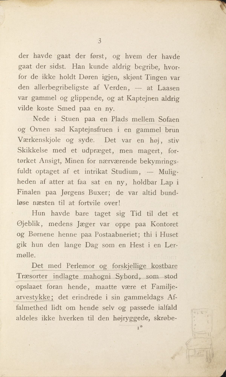 Skisser i Jonas Lies bok "Familien på Gilje" (København 1883) [Tegning]
