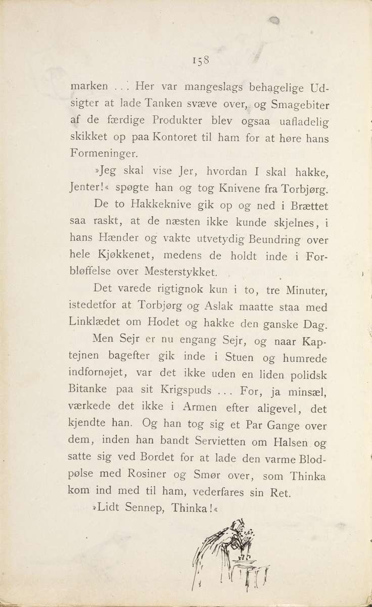 Skisser i Jonas Lies bok "Familien på Gilje" (København 1883) [Tegning]