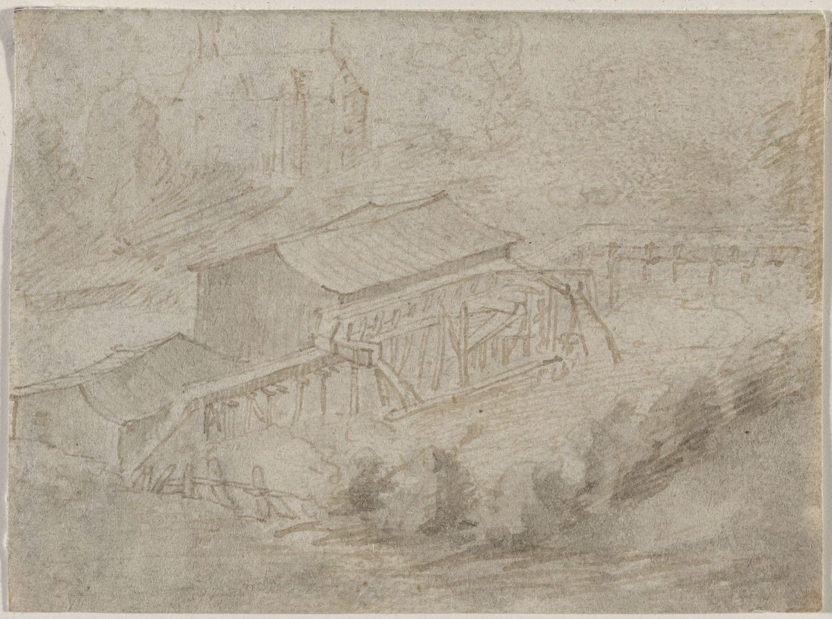 Vannmølle [Tegning]
