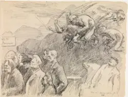 "Men er'i spænna gærne da?" [Tegning]