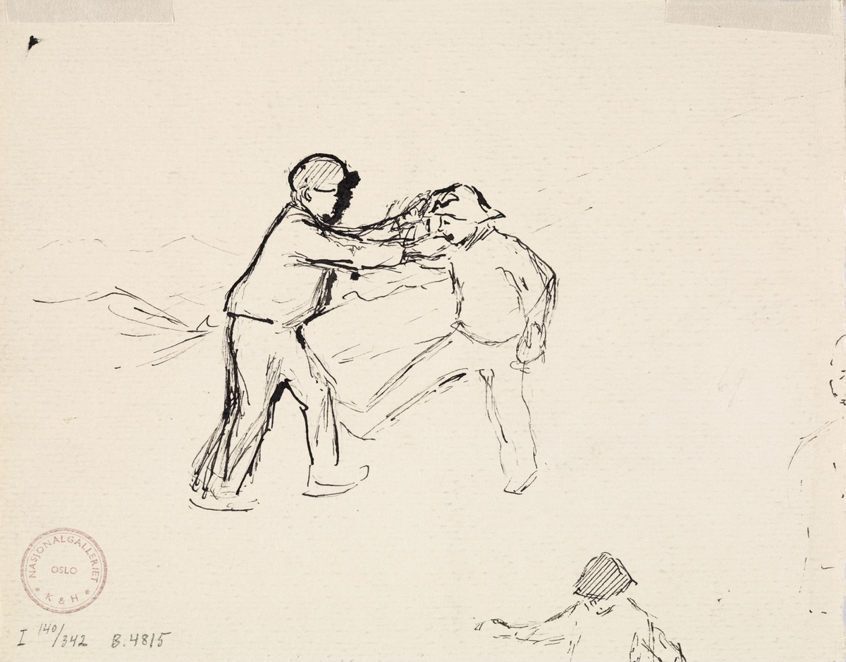 Grip og tante Alette  [Tegning]