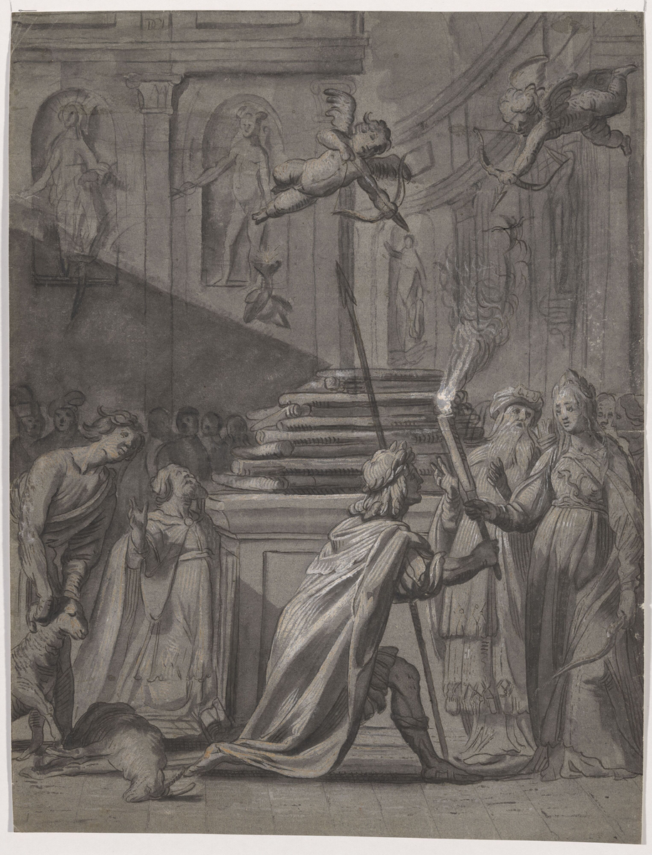 Offerscene [Tegning]