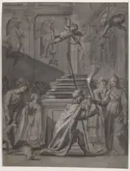 Offerscene [Tegning]