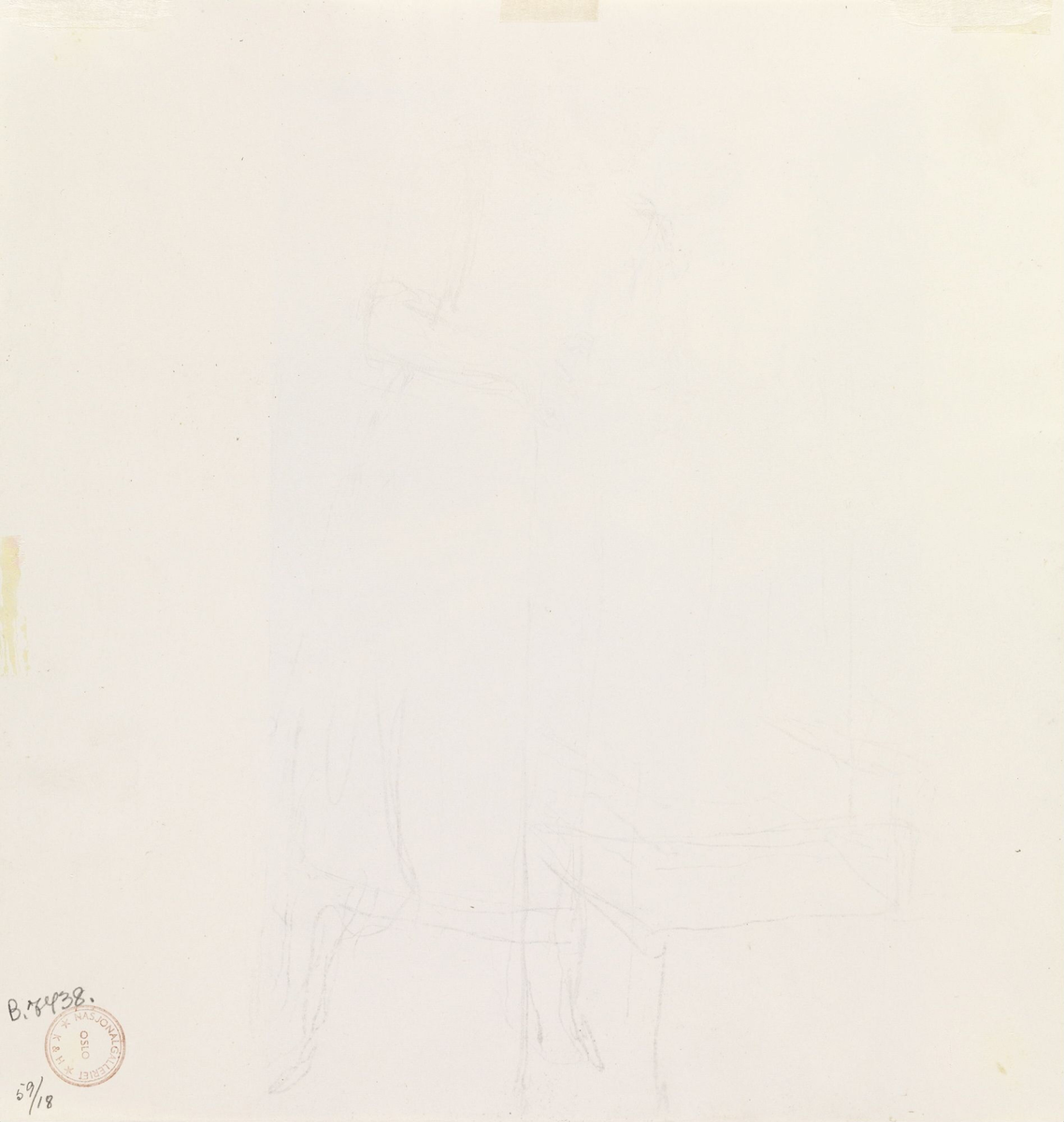 Illustrasjon til "Det blå båndet", P. Chr. Asbjörnsen og J. Moe, Samlede eventyr, 1936 [Tegning]
