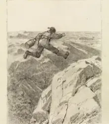 Han tok av loddene, fikk et spann, la i veien og vekk var ha