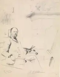 Peter Nicolai Arbo [Tegning]