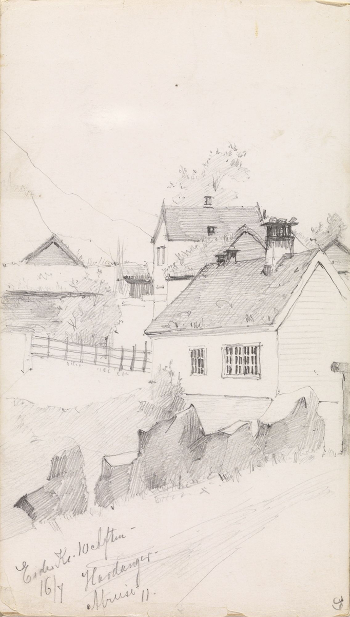 Fra Eide i Hardanger [Tegning]