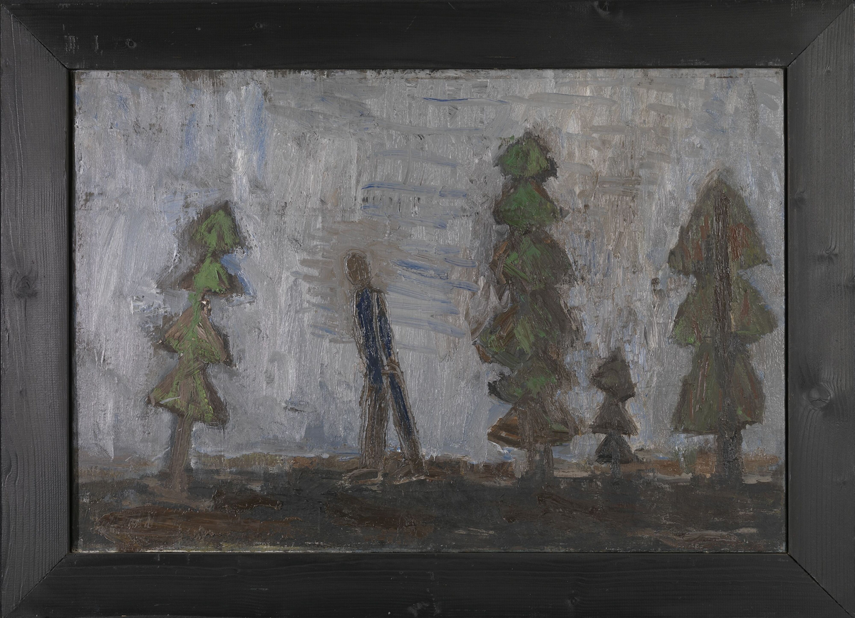 Figur i landskap [Maleri]