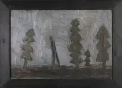 Figur i landskap [Maleri]