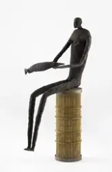 Laksefiskerens siste sommer I [Skulptur]