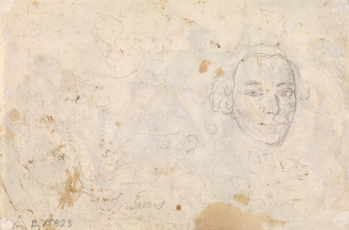 Mannshode; figurstudier [Tegning]