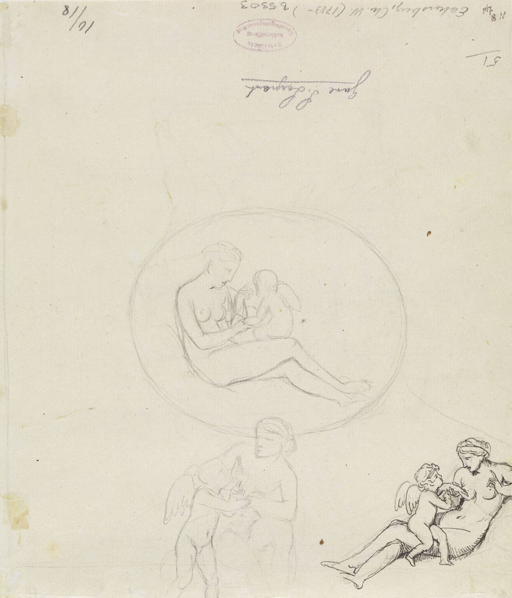 Venus og Amor [Tegning]