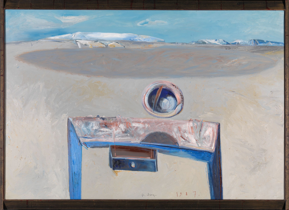 Jeg har dekket ute [Maleri]