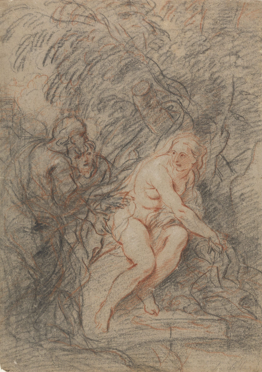 Susanna i badet [Tegning]