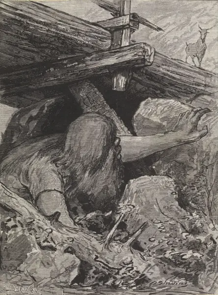 "Hvem er det som tramper på mi bru?" skrek trollet [Tegning]