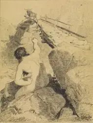 "Hvem er det som tramper på mi bru?" skrek trollet [Tegning]