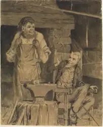 Fanden ba først vakkert om å få slippe av stolen, og siden b