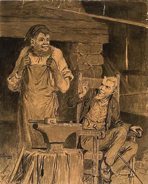 Fanden ba først vakkert om å få slippe av stolen, og siden b